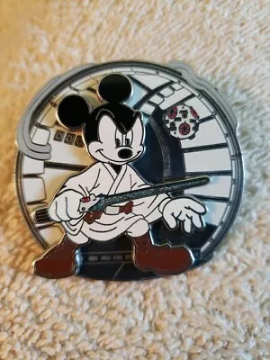 Disney Star Wars Mickey Mouse As Luke Skywalker Pin Jedi With Lightsaber 2007 • $14.67