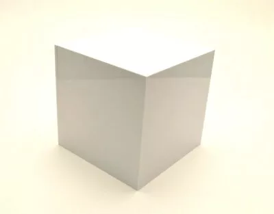 £17.47 • Buy White Acrylic Perspex® Plastic Cube Display Stand 5 Sided Box Tray Retail Shop 