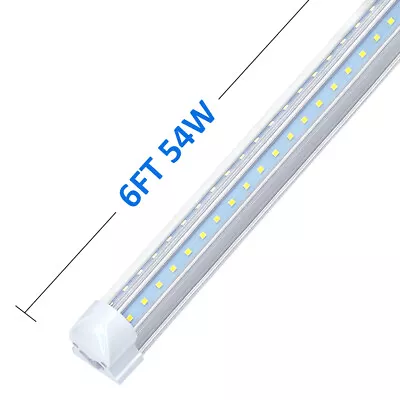 4FT 5FT 6FT 8FT T8 LED Tube Light Bulbs 6500K Integrated LED Shop Light Fixture • $135.69