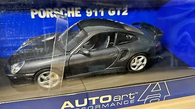 Autoart 1:18 Scale Die-cast Car Porsche 911 GT2 Dark Gray • $189