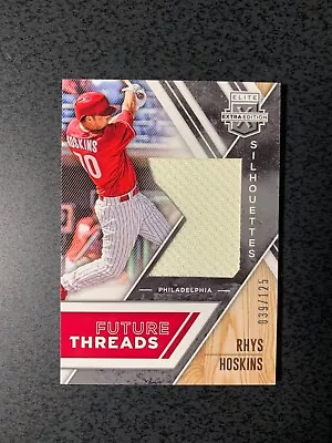 2017 Panini Elite Extra Edition Rhys Hoskins Future Threads Silh #FTS-RH /125 • $1.99