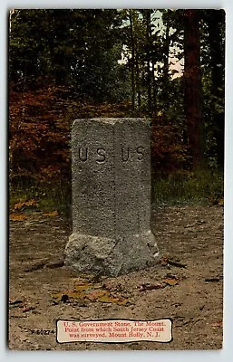 US Government Stone The Mount Point Mount Holly Postcard New Jersey Headstone • $17.85
