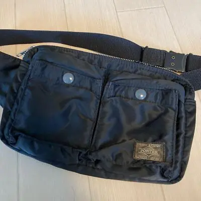 $63 • Buy Yoshida Porter 622-08723 Tanker Waist Bag Fanny Pack Black Pre-owned From Japan