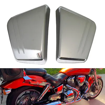 Chrome Fairing Battery Side Covers Fit For Honda VTX1800C1 /C2 /C3 VTX1800C Cast • $47.48