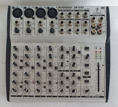 £29.99 • Buy BEHRINGER EURORACK UB1202 12 MIXER INPUT 2 BUS MIC LINE Untested Sold As Faulty