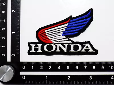 HONDA EMBROIDERED PATCH IRON/SEW ON ~3-1/8  X 2-1/8  WING MOTORCYCLES SHADOW CBR • $6.99