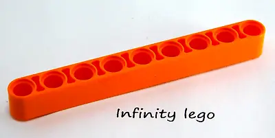 6 LEGO Technic Orange Beam 1 X 9 Lift-Arm Thick (40490) - 6 Pieces • $7.50