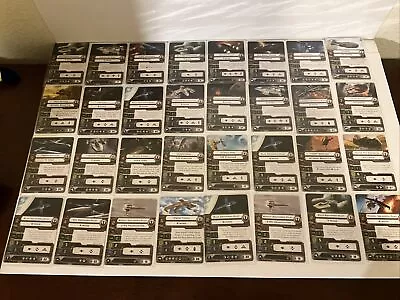 Star Wars X-wing Miniatures Game Rebel Card Lot • $17.99