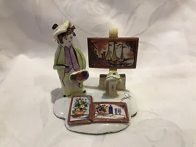 Zampiva Artist Figurine Italy Painter Italian Art Pottery 3” • £17.99