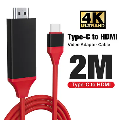USB C To HDMI Cable 4K 1080P Type C Adapter For Macbook Pro Samsung Galaxy Cord • $13.76