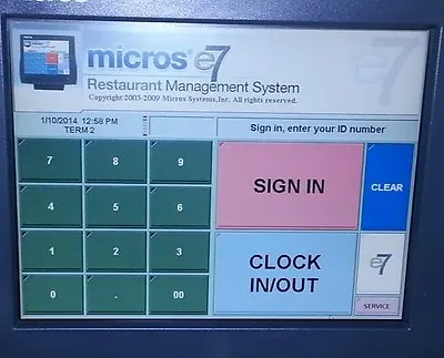 Micros Pos Programming Support Programming E7 Res 3700 • $189.95