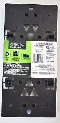 Gibraltar Mailboxes Universal Mailbox Mounting Board Bracket Black Plastic • $14.49