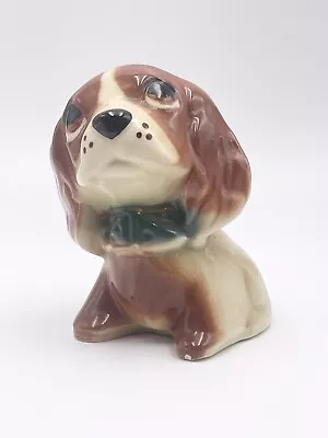 Vintage Planter Ceramic Dog Small Hand Painted Basset Hound Coller￼ • $12.99