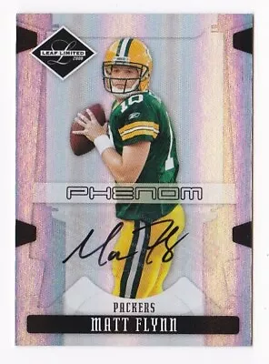 2008 Leaf Limited Matt Flynn #271 Auto  Rookie Ser# 204/299 • $5.83