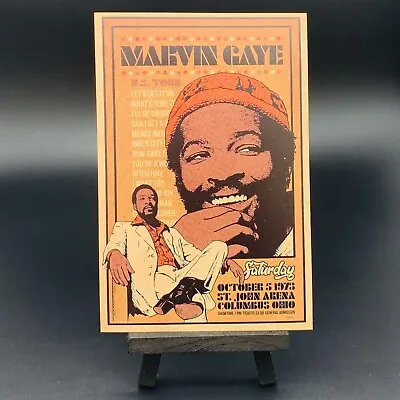 Marvin Gaye US Tour October 5 1973 Ohio 4 X 6 Poster Trading Card Wall Art • $14.99