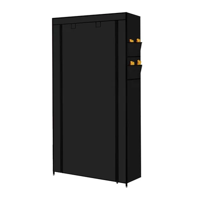 $48.59 • Buy Levede 10 Tier Shoe Rack Portable Storage Cabinet Organiser Wardrobe Black Cover