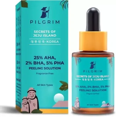 Pilgrim 25% AHA + 2% BHA + 5% PHA Peeling Solution For Face Pigmentation 30 Ml • $25.30