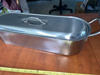 $35 • Buy Inox Stainless Steel 18/C Fish Poacher Steamer. Made In Italy