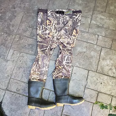 Cabela's Men Breathable Dry Plus Waist High Wader Max-4 Camo Size 15 Reg 600g • $124.95