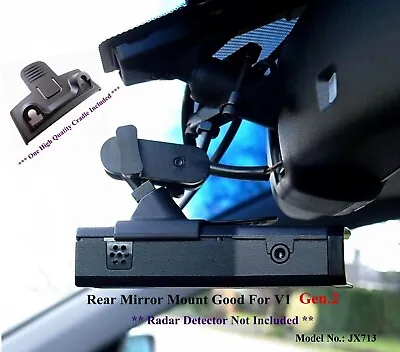 Rear Mirror Mount Bracket For Valentine 1V1 Gen2 Radar Detector Cradle Included • $36