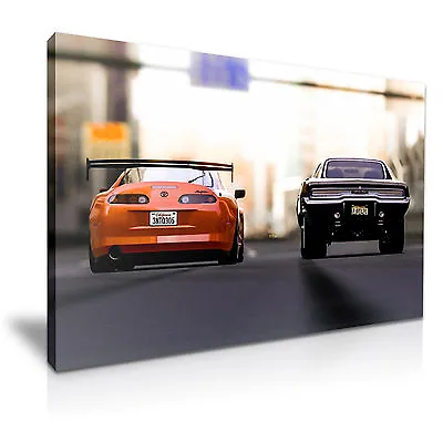 Fast And Furious Canvas Art Framed Print 30x20 Inch / 76x50CM • £32.99