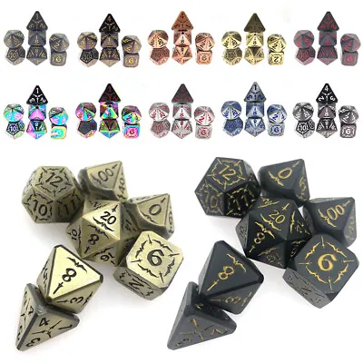 $31.71 • Buy 7 Pcs Polyhedral Dice Set For Dungeons & Dragons DND RPG MTG Toys Dungeons Game