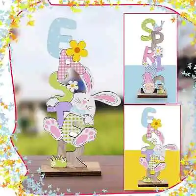 DIY Easter Table Decorations Bunny Gnome Spring Ornament Sign Party Decor Plaque • £5.49