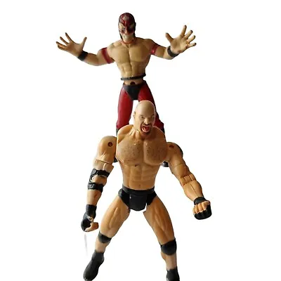 WWE Stone Cold Steve Austin And Mysterio 1999 Figures Wrestling Bundle WCW WWF • $27