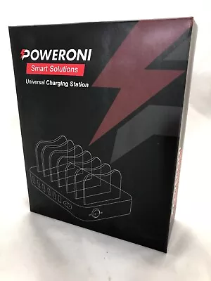 Poweroni Smart Solutions USB Charging Dock 6 Port Station Multiple Devices • $24.88