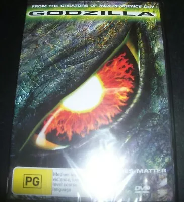 Godzilla (1998) (Matthew Broderick Maria Pitillo) (Australia Region 4) DVD - NEW • $12.59