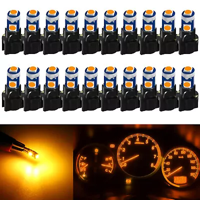 20x T5 74 17 37 3SMD-3030 LED Instrument Gauge Cluster Dash Light Bulbs +Sockets • $9.98