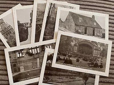 Andrew Carnegie's Birthplace - 8 Postcards DUNFERMLINE - Conservatories - Kiosk • £3