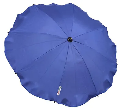 Universal Baby Parasol Umbrella Fit Uppababy Vista PRAM Dark Blue • £11.99