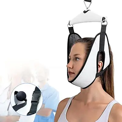 Portable Cervical Neck Traction Device Over Door Device Spine Decompressor Home • £17.36