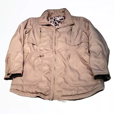 Westport Beige Medium Weight Long Utility Military Style Coat Size Medium • $39