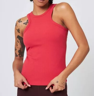 MPG Women's Active Sport POISE High Neck Ribbed Tank Top Medium NWT $62 • $14.99