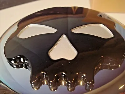 Harley Horn Cover Skull FXR FXD FXST XL Chrome Softail Sporty V-Twin 42-1192  Y2 • $48.23