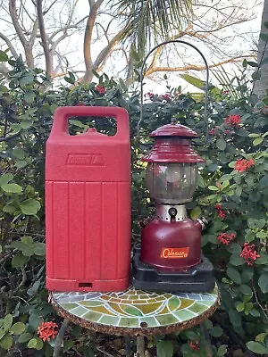 Vintage Coleman Lantern Model 200A W/ Red Carry Case Date 02/62 As Is Untested • $86.88