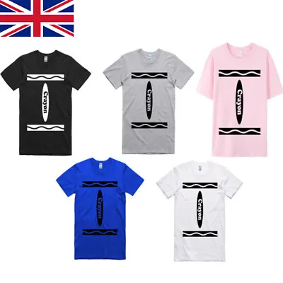 Crayon T Shirt Funny World Book Day Costume Party Fancy Dress Clothes Tee Tops • £11.89