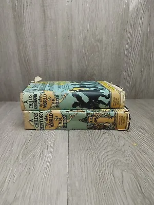 A Child's Geography & History Of The World By V.M. Hillyer (1951) Two-Volume Set • $48