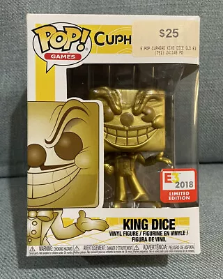 NEW King Dice (Gold) #313 Cuphead Funko POP! Vinyl Figure Games Collectible • $44.90