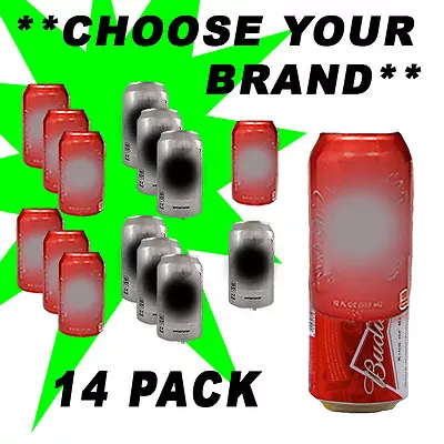 14 Pack Of Aluminum Hide A Beer Can Camo Wrap Sleeves Disguise Golf Covers Soda • $24.95