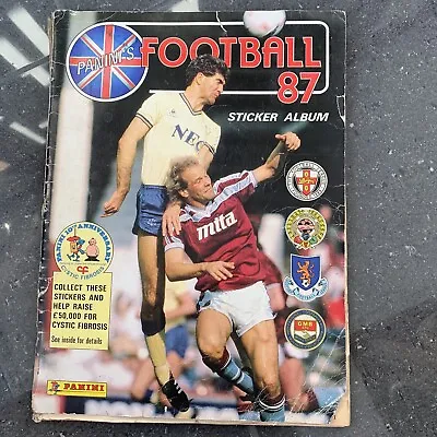 Panini Football 87 Sticker Album Complete • £35