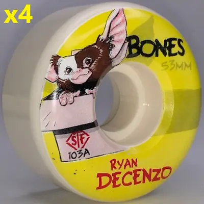 Powell Bones STF V2 Locks Ryan Decenzo Gizmo 53MM  Skateboard Wheels Set/4 NEW • $36.75