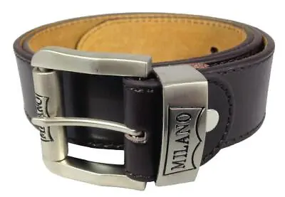 New Mens Leather Bets 1.5  Jeans Belt By Milano • £7.79