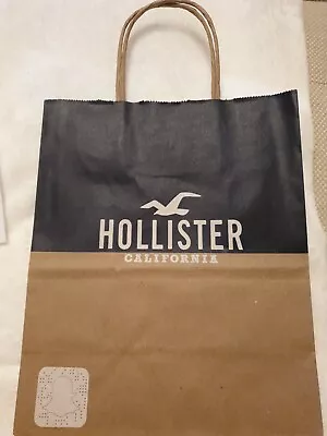 NEW Small HOLLISTER CALIFORNIA QUALITY CARRIER GIFT BAG 25 X 21cm • £1.99