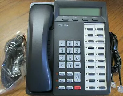 $17.95 • Buy Toshiba DKT3020 SD Phone 20 Button Business Tested Warranty DKT 3020 Charcoal