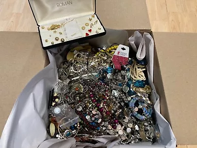 Huge 15.10 Lbs All Wearable Vintage To New Fashion Costume Jewelry Lot • $70
