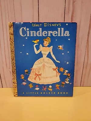 Vintage 1950 Walt Disney's Cinderella A Little Golden Book 1st Edition • $30