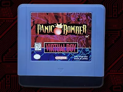 1995 Nintendo Virtual Boy Bomberman Panic Bomber Video Game Cartridge • $50